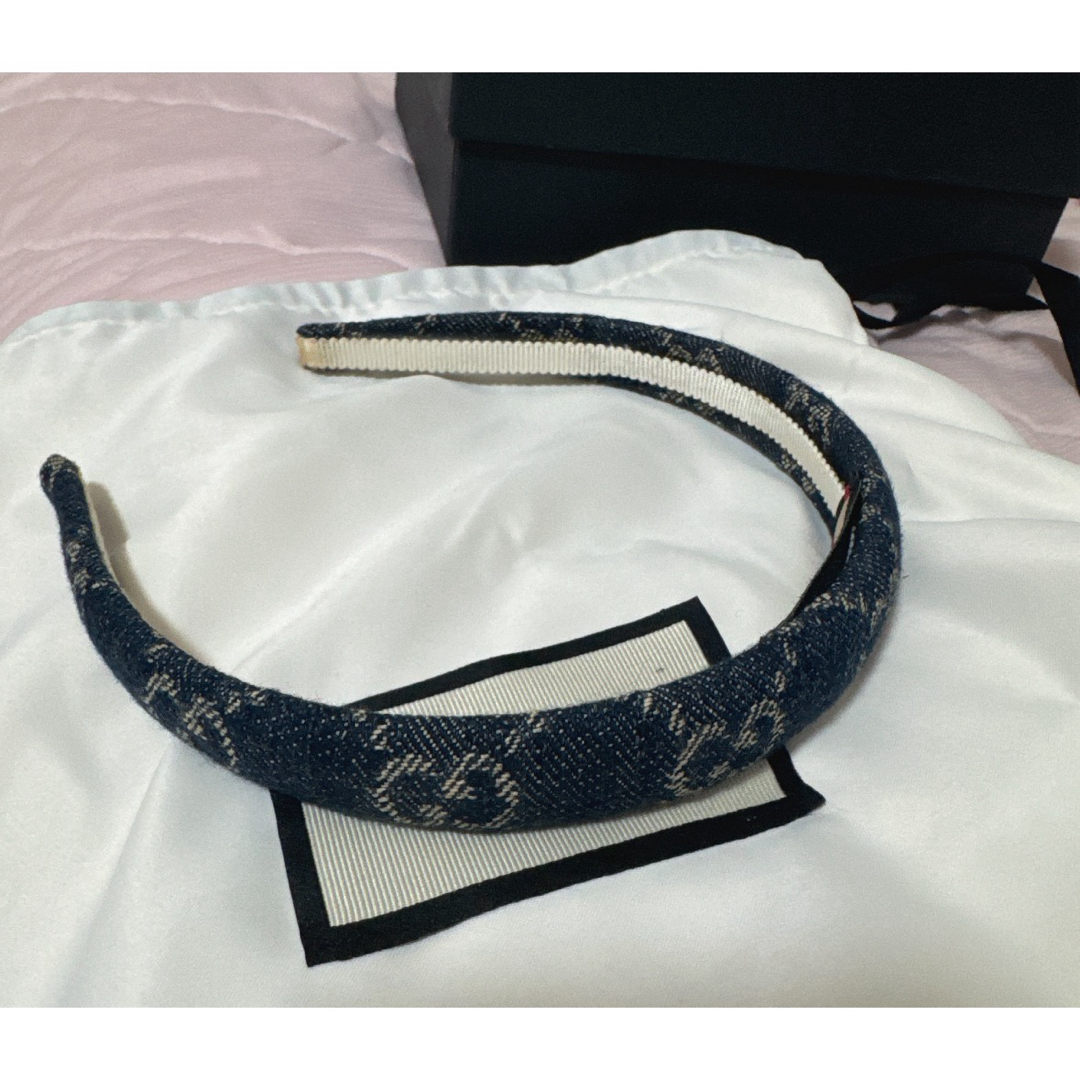 GUCCI デニムカチューシャ ブラック