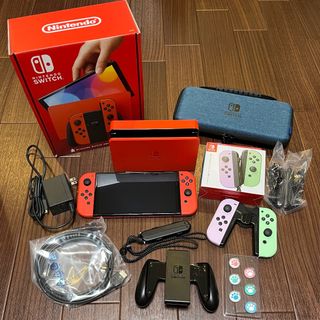 ニンテンドウ(任天堂)のNintendo Switch 有機ELモデル マリオレッド(家庭用ゲーム機本体)