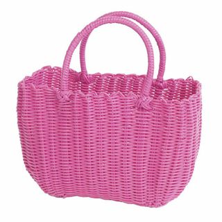 村田屋 ビニール製 カゴバッグ P.Pチェリーバッグ 9671(その他)
