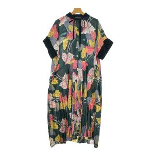 サカイ(sacai)のsacai サカイ ワンピース S 緑 【古着】【中古】【送料無料】(ひざ丈ワンピース)