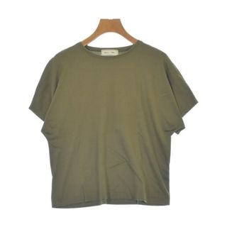 エブール(ebure)のebure エブール Tシャツ・カットソー M カーキ 【古着】【中古】【送料無料】(カットソー(半袖/袖なし))