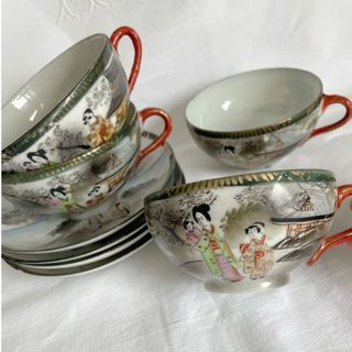 アンティーク　明治　九谷焼　カップ(食器)