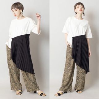 オズモーシス(OSMOSIS)の新品♡osmosis♡アシンメトリープリーツTシャツ♡(Tシャツ(半袖/袖なし))