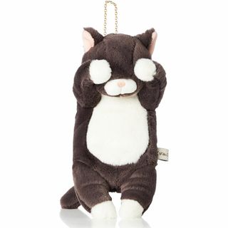 【特価セール】りぶはあと マスコットポーチ くびねっこ クロネコ (全長約20c(その他)