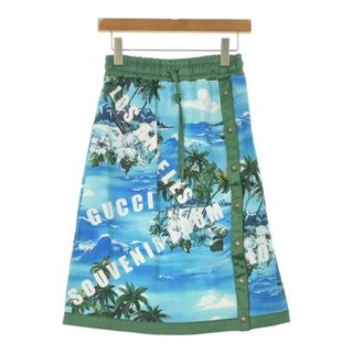 今週のおすすめ製品 GUCCI 【古着】【中古 青 XS ひざ丈スカート グッチ GUCCI - スカート