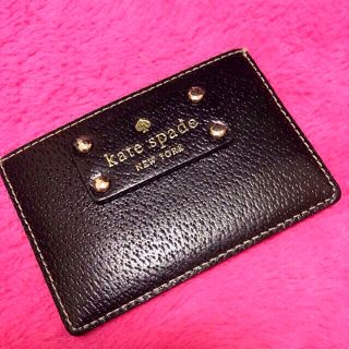 ケイトスペードニューヨーク(kate spade new york)の値下！katespade上品なパスケース(名刺入れ/定期入れ)