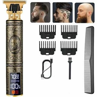 ✨数量限定特価✨電動バリカン ヘアカッター コードレス 高さ調節可能(ノーカラージャケット)