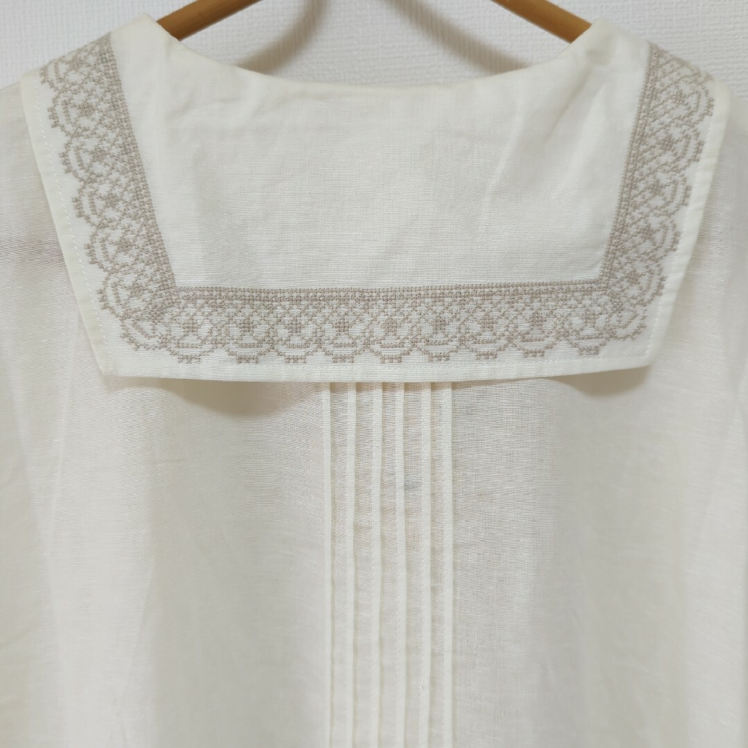 SM2(サマンサモスモス)のSM2　刺繍セーラーワンピース レディースのワンピース(ロングワンピース/マキシワンピース)の商品写真