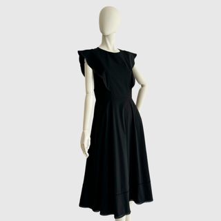 フォクシー(FOXEY)のFOXEY フォクシー ワンピース ブラック ドレス RANUNCULUS(ひざ丈ワンピース)
