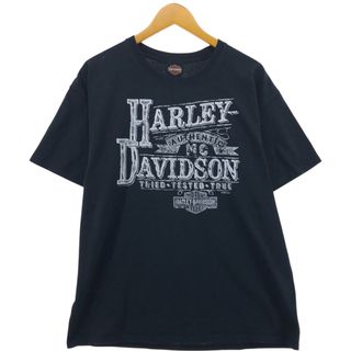 ハーレーダビッドソン(Harley Davidson)の古着 ハーレーダビッドソン Harley-Davidson モーターサイクル バイクTシャツ メンズXL相当 /eaa557532(Tシャツ/カットソー(半袖/袖なし))