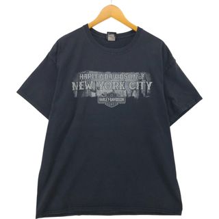 ハーレーダビッドソン(Harley Davidson)の古着 ハーレーダビッドソン Harley-Davidson モーターサイクル バイクTシャツ メンズXL相当 /eaa557597(Tシャツ/カットソー(半袖/袖なし))