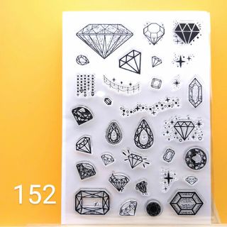 152.クリアスタンプ*ジュエリー(印鑑/スタンプ/朱肉)
