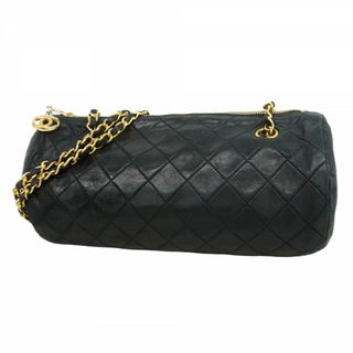 シャネル(CHANEL)の【5fc4433-e】シャネル ショルダーバッグ マトラッセ チェーンショルダー ラムスキン ブラック ゴールド金具【中古】レディース(ショルダーバッグ)