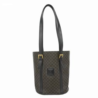セリーヌ(CELINE)の【5fc4558】セリーヌ トートバッグ マカダム PVC ブラック ゴールド金具【中古】レディース(トートバッグ)