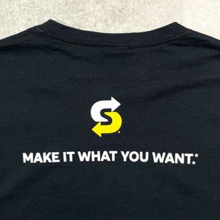 SUBWAY サブウェイ SPICY 企業ロゴプリントTシャツ メンズM(Tシャツ/カットソー(半袖/袖なし))