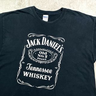 JACK DANIEL'S ジャックダニエル 企業ロゴ プリントTシャツ メンズXL(Tシャツ/カットソー(半袖/袖なし))