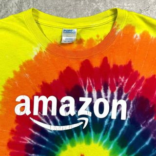 amazon アマゾン 企業ロゴプリントTシャツ タイダイ メンズXL(Tシャツ/カットソー(半袖/袖なし))
