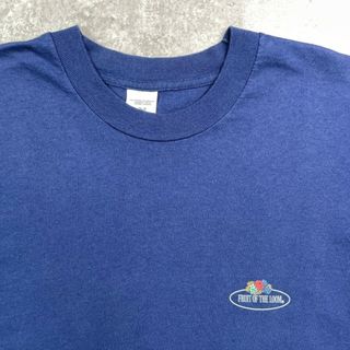 90年代 アイルランド製 FRUIT OF THE LOOM ロゴプリントTシャツ メンズL相当(Tシャツ/カットソー(半袖/袖なし))