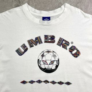 90年代 USA製 UMBRO アンブロ ロゴプリントTシャツ メンズXL(Tシャツ/カットソー(半袖/袖なし))
