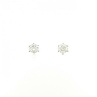 PT900 ソリティア ダイヤモンド ピアス 0.70CT(ピアス)