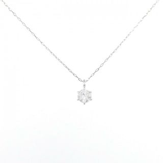 【リメイク】PT900 ソリティア ダイヤモンド ネックレス 0.20CT(ネックレス)