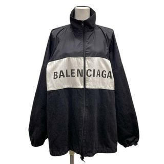 バレンシアガ(BALENCIAGA)のBALENCIAGA(バレンシアガ) ブルゾン サイズ34 S レディース - 529213 黒×白 長袖/ジップアップ/春/秋(ブルゾン)