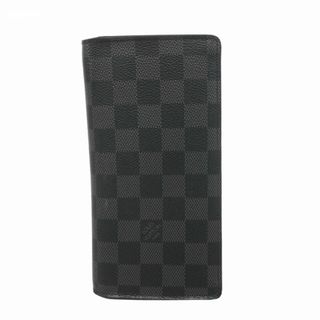 ルイヴィトン(LOUIS VUITTON)の【5fc4660】ルイヴィトン 長財布 ダミエ・グラフィット ポルトフォイユブラザ N62665 グレー ブラック【中古】メンズ(長財布)