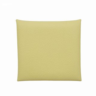 エルメス(HERMES)の【5fc4679】エルメス コインケース バスティア ヴォーエプソン ジョーヌミルトン シルバー金具 K刻印【中古】レディース(コインケース)