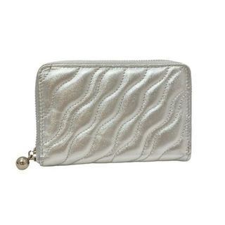 ビューレ(Beaure)のBeaure(ビュレ) 2つ折り財布美品  - シルバー ラウンドファスナー/キルティング レザー(財布)