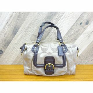 コーチ(COACH)の博316/ COACH コーチ ナイロン レザー トートバッグ(ハンドバッグ)