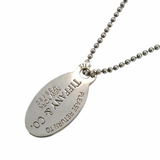 ティファニー(Tiffany & Co.)の【5jfb0359】ティファニー ネックレス リターントゥ オーバル シルバー925【中古】レディース(ネックレス)