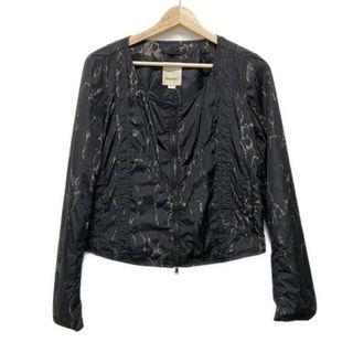 ディーゼル(DIESEL)のDIESEL(ディーゼル) ブルゾン サイズXS レディース - 黒×グレー 長袖/ジップアップ/春/秋(ブルゾン)