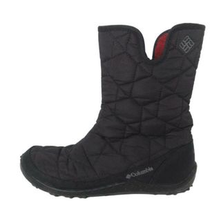 コロンビア(Columbia)のcolumbia(コロンビア) ショートブーツ 23.5 レディース - 黒 キルティング/WATERPROOF/インソール取外し可(ブーツ)