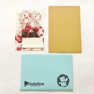 ホロライブ 百鬼あやめ 活動三周年記念 箔押し複製サイン入りポストカード 【I1525-007】081(カード)