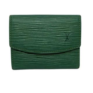 ルイヴィトン(LOUIS VUITTON)のLOUIS VUITTON(ルイヴィトン) コインケース エピ ポルトモネサーンプル M63414 ボルネオグリーン レザー(コインケース)