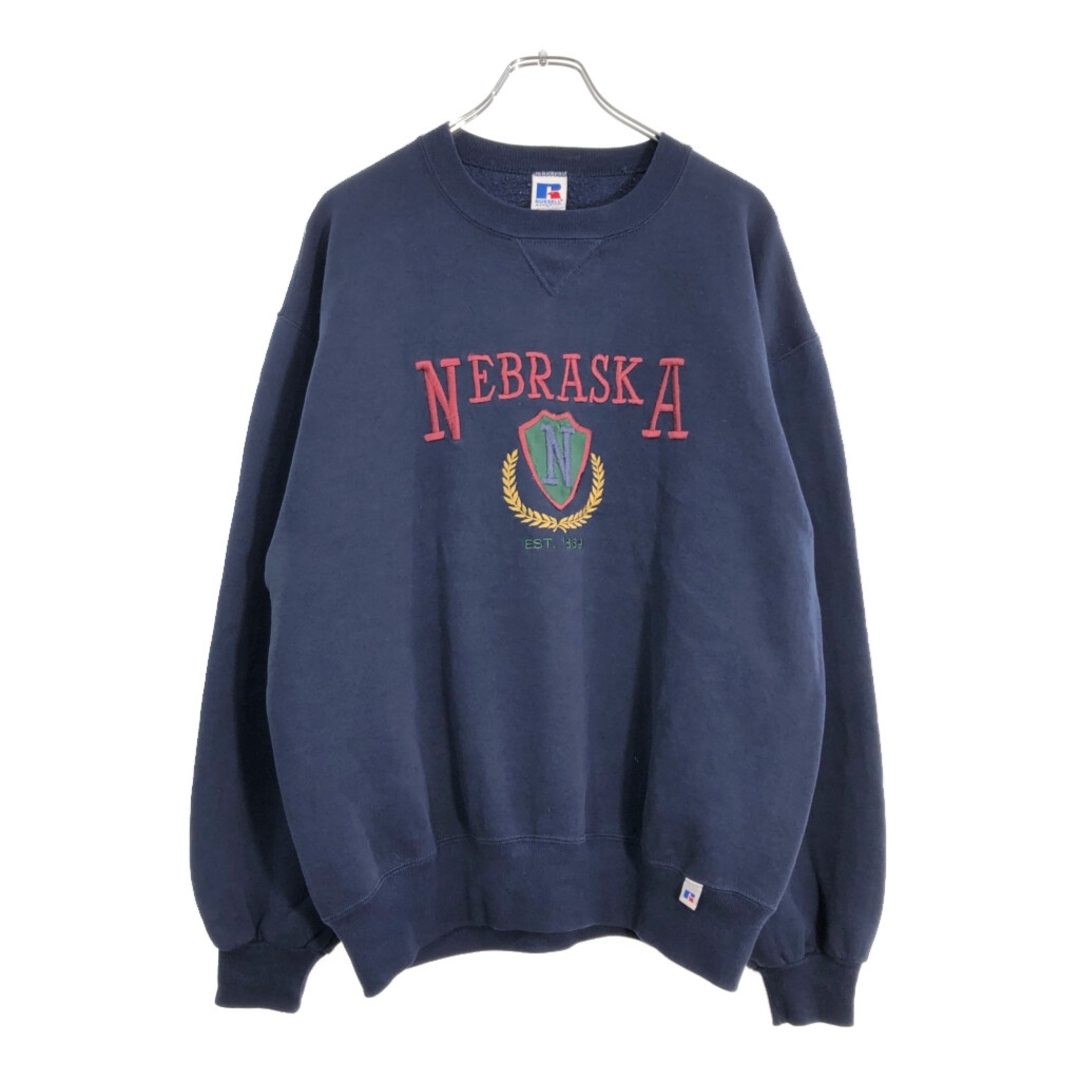 90s RUSSELL ATHLETIC USA製 ハーフジップ スウェット XXL