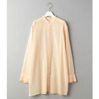 ビューティアンドユースユナイテッドアローズ(BEAUTY&YOUTH UNITED ARROWS)の美品【ユナイテッドアローズ】シアー オーガンジーバンドカラーシャツブラウス(シャツ/ブラウス(長袖/七分))