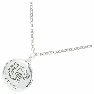 グッチ(GUCCI)のグッチ ネックレス ペンダント タイガー 455541 メンズ レディース スターリングシルバー 新品 5873(ネックレス)