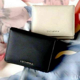 三つ折り財布 レディース 財布 黒 ブラック ミニバッグに入る ミニ財布 新品(財布)