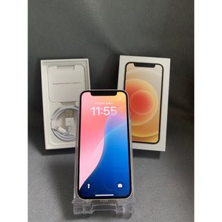 アイフォーン(iPhone)の超美品 国内版 SIMフリー iPhone12 mini 64GB ホワイト色(スマートフォン本体)