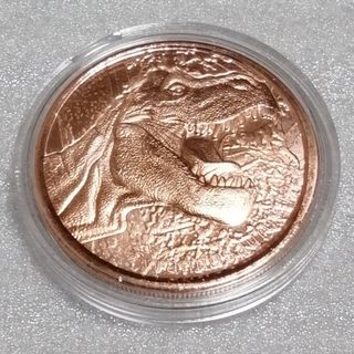恐竜 ティラノサウルス 銅 ラウンド 純銅(金属工芸)