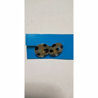 ハンドメイドピアス　シック　モダン　黒　ドット(ピアス)