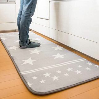 アイリスプラザ キッチンマット 台所マット 玄関マット 60×240cm 洗える(その他)
