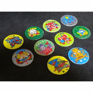 昭和レトロ ビックリマン 丸メンコ（小）10枚セット 当時物 駄菓子屋②(その他)