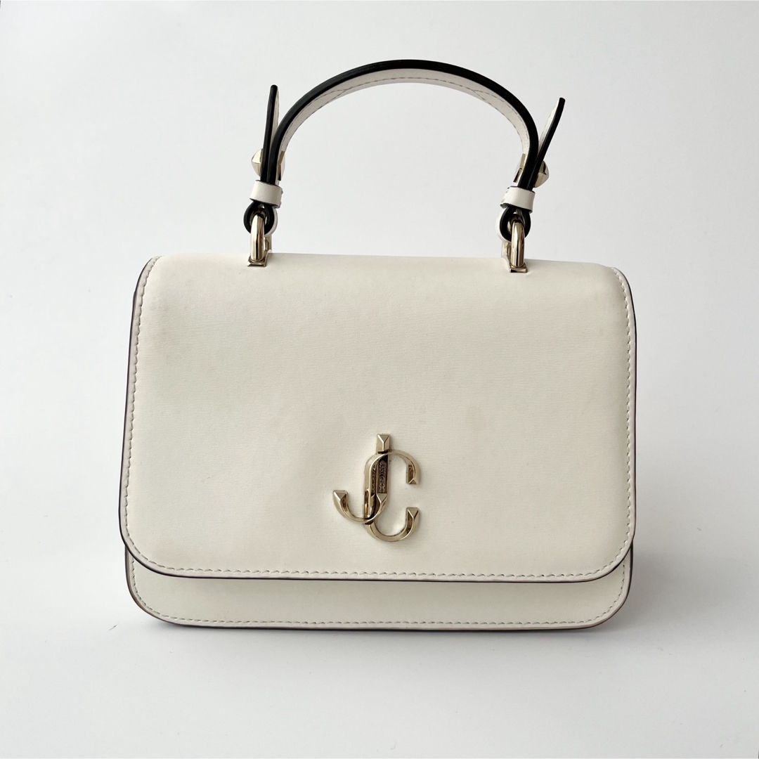 Jimmy Choo JC トップハンドルバッグ S ミルク JIMMY CHOO - 美品 ジミーチュウ JC トップハンドル S