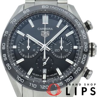 タグホイヤー(TAG Heuer)のタグ・ホイヤー カレラ キャリバーホイヤー02 スポーツ クロノグラフ Carrera Calibre 02 Sports Chronograph CBN2A1B.BA0643 箱 保証書 1駒 SS メンズ時計 ブラック 仕上げ済 美品 【中古】(その他)