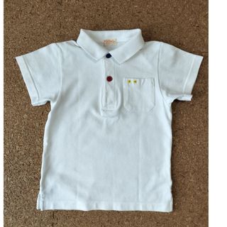ポロシャツ（半袖・白）110(Tシャツ/カットソー)