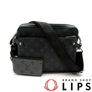 ルイヴィトン(LOUIS VUITTON)のルイ・ヴィトン トリオメッセンジャー  M69443 モノグラムエクリプス メンズメッセンジャーバッグ
 ブラック【中古】(メッセンジャーバッグ)