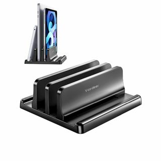 VAYDEER ノートパソコン スタンド PCスタンド 縦置き ２台収納 ホルダ(ノートPC)