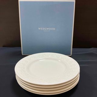 ウェッジウッド(WEDGWOOD)のウエッジウッド フェスティビティ　アイボリープレート　21㎝　5枚セット　箱有り(食器)